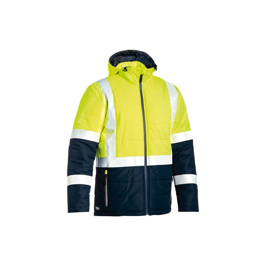 Bisley Taped Hi Vis Puffer Jacket - BJ6929HT