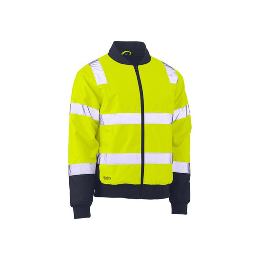 Bisley Taped Hi Vis Bomber Jacket with Padded Lining - BJ6730T