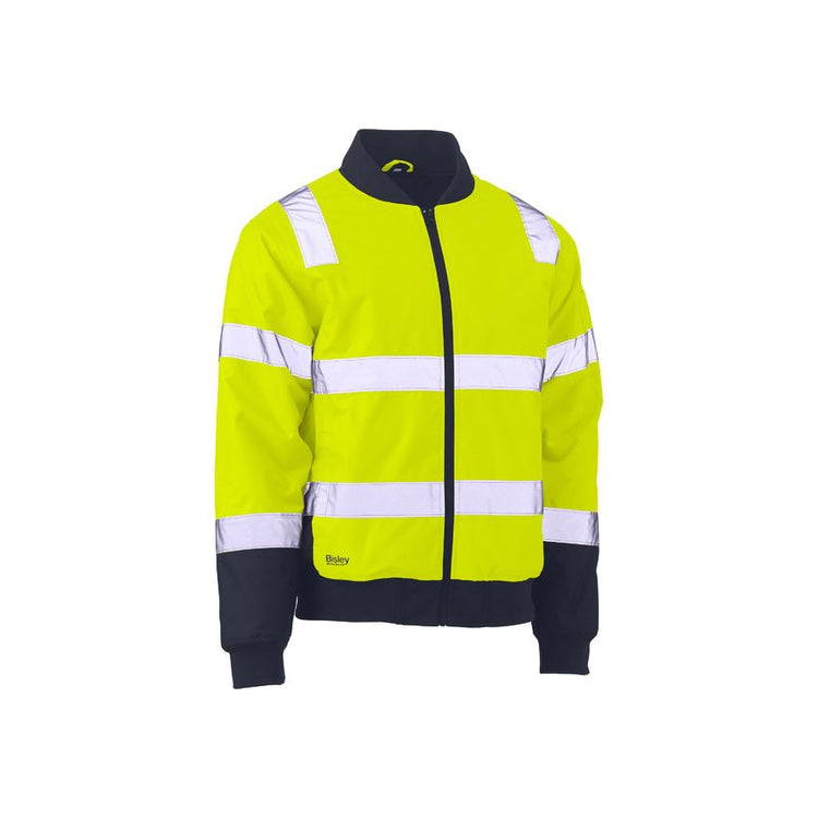 Bisley Taped Hi Vis Bomber Jacket with Padded Lining - BJ6730T