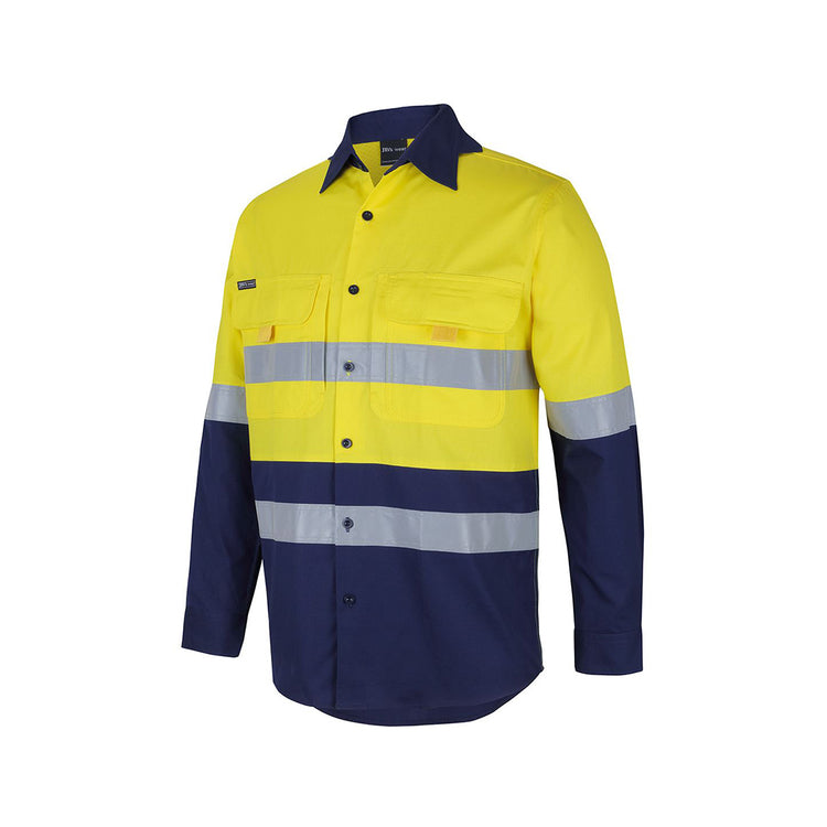 JB's Hi Vis (D+N) Ripstop L/S Fishing Shirt - 6DNRL