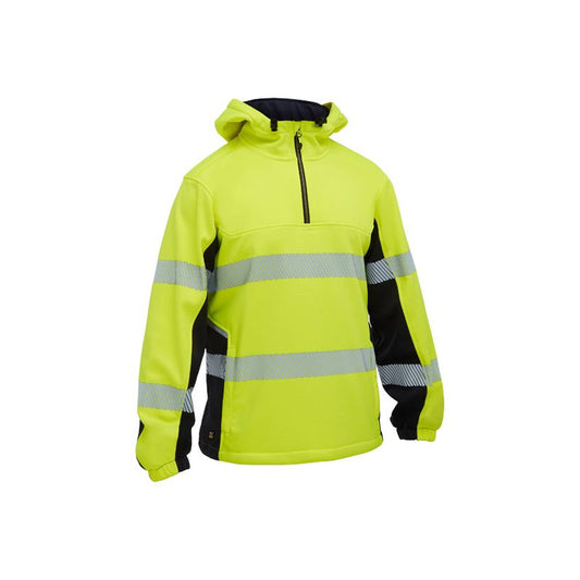 Bisley Flx & Move™ Hi Vis Taped Liquid Repellent Fleece Hoodie - BK6571T