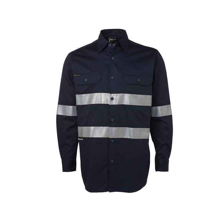 JB's L/S 190G Work Shirt With Reflective Tape - 6HDNL