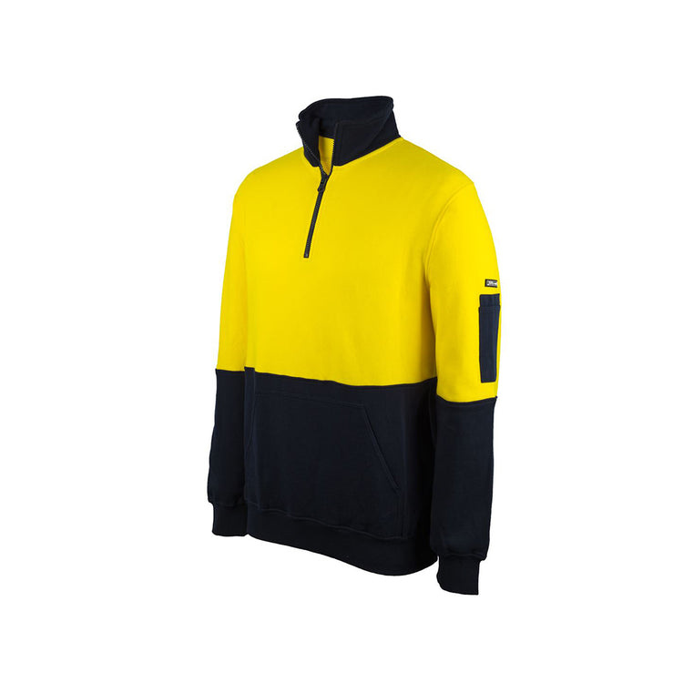 JB's Hi Vis 310 Cotton 1/2 Zip Fleece - 6HVFM