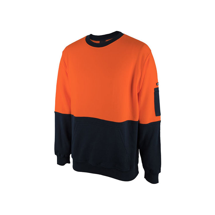 JB's Hi Vis 310 Cotton Crew Neck Fleece - 6HVCM