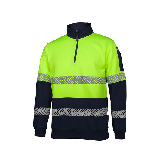 JB's Hi Vis 1/2 Zip Segmented Tape Fleecy - 6HZS