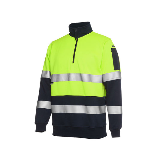 JB's Hi Vis (D+N) 1/2 Zip Fleecy Sweat - 6HZFS