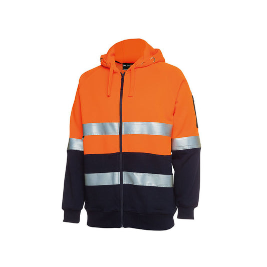 JB's Hi Vis (D+N) Full Zip Fleecy Hoodie - 6DNH