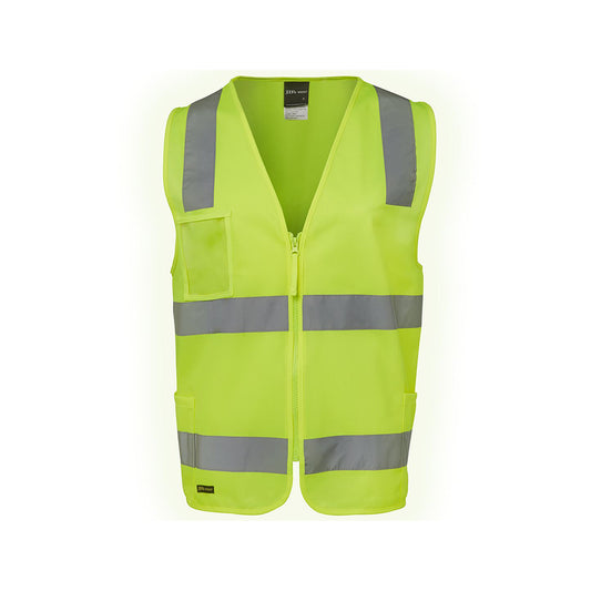 JB's Hi Vis (D+N) Zip Safety Vest - 6DNSZ