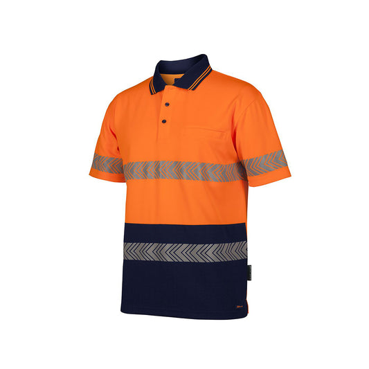 JB'S Hi Vis S/S Segmented Tape Polo - 6HSST