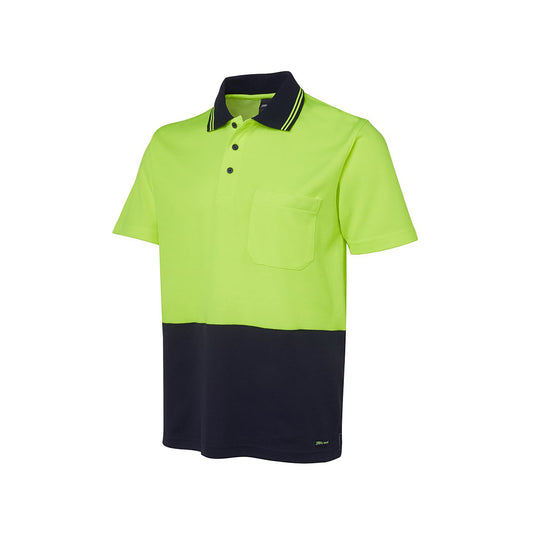 JB's Hi Vis Non Cuff S/S Cotton Back - 6NCCS