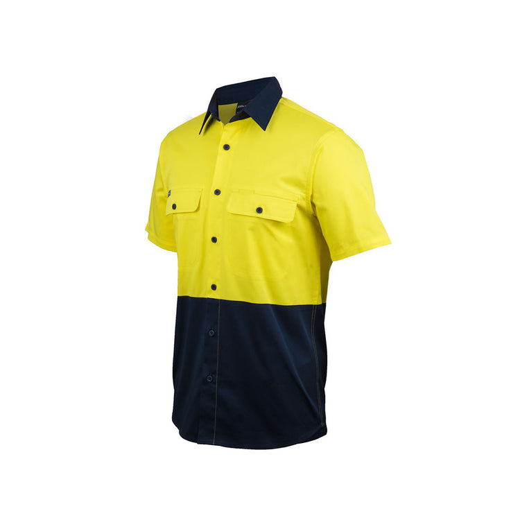 JB's Hi Vis S/S Stretch Work Shirt - 6HSWS