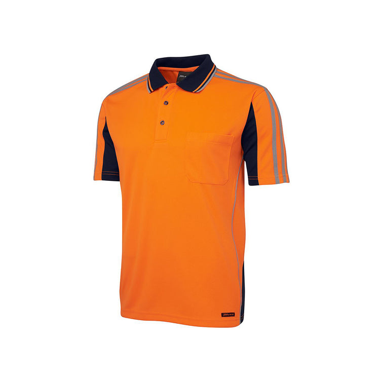 JB's Hi Vis S/S Arm Tape Polo - 6AT4S