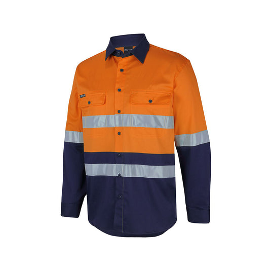 JB's Hi Vis (D+N) L/S Stretch Work Shirt - 6DSWL