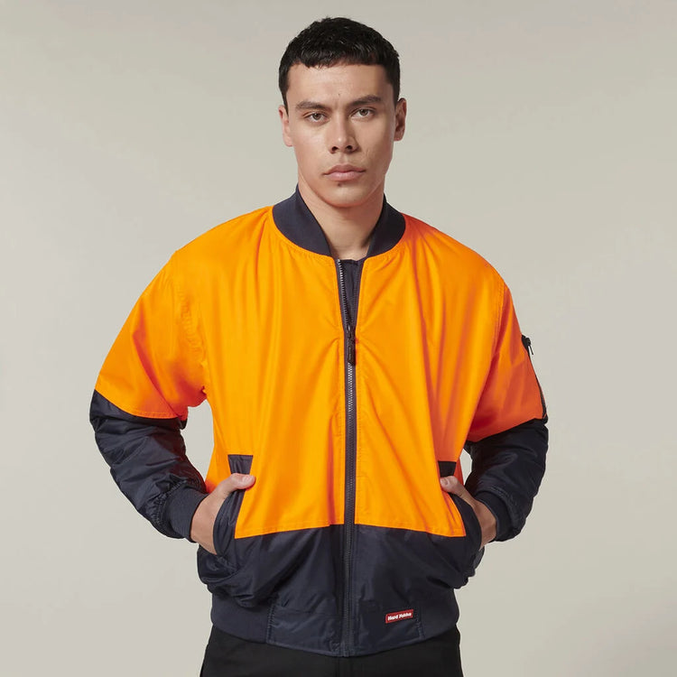 Hard Yakka Core Hi-Vis 2 Tone Waterproof Bomber Jacket - Y06670