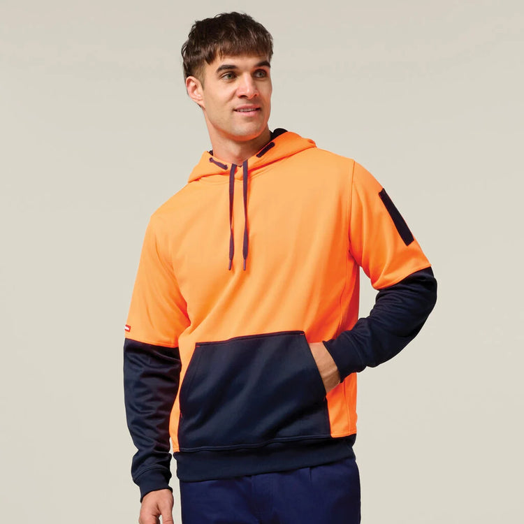 Hard Yakka Hi-Vis 2 Tone Fleece Hoodie - Y19325