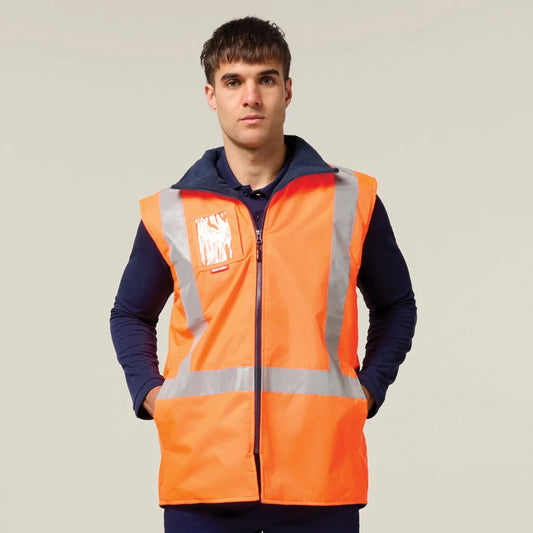 Hard Yakka Hi-Vis Taped All Weather Fleece Vest - Y21480